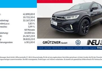VW T-Roc 4.500 km 33.990 &euro; Neubrandenburg 17033